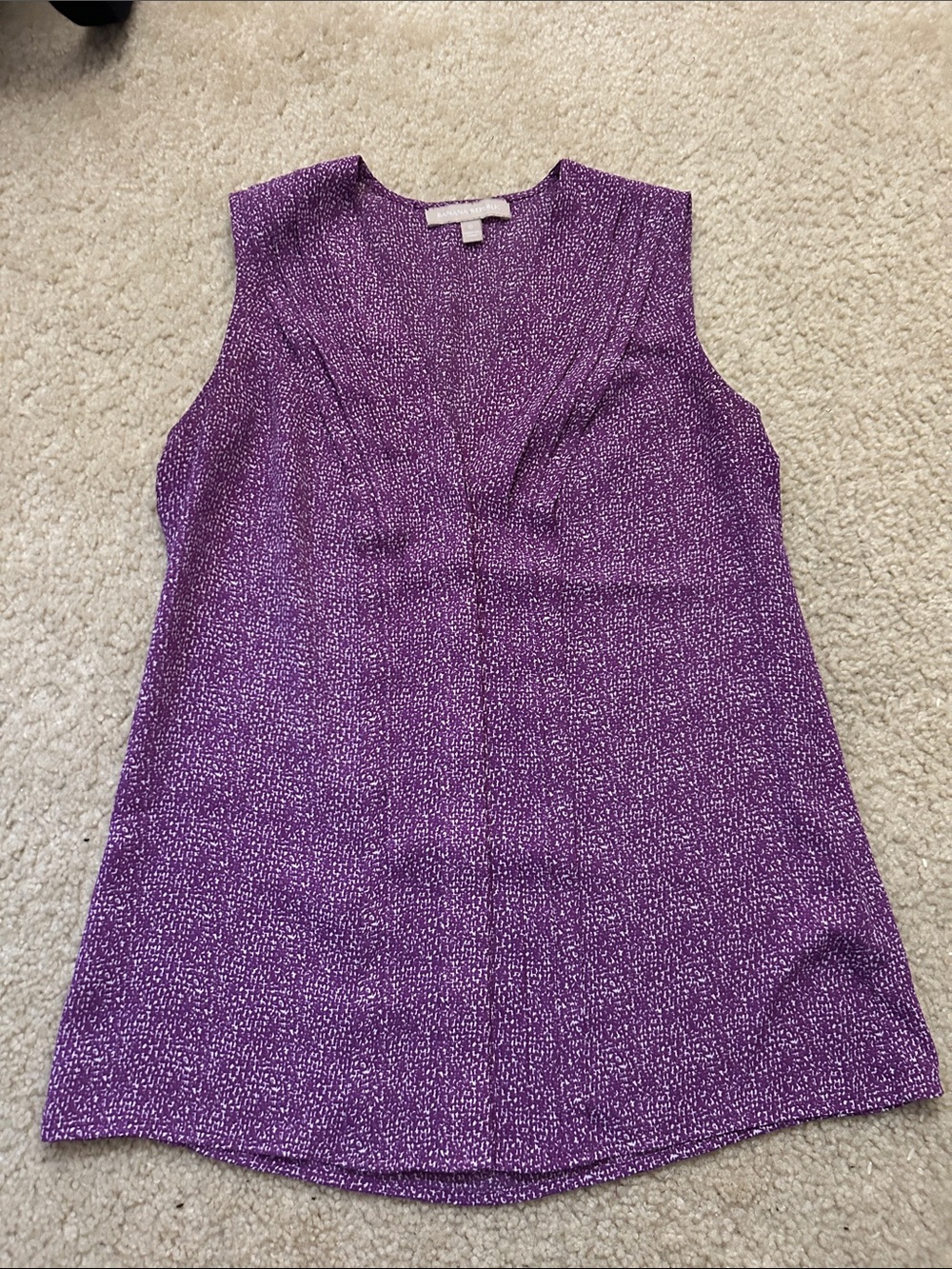 Banana Republic Purple Sleeveless V-Neck Camisole